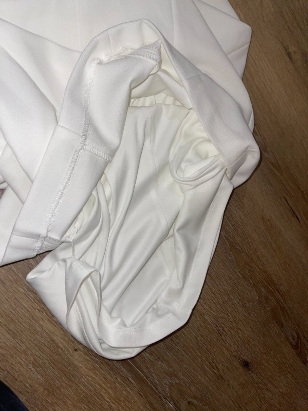 Calvin Klein Dress Size 6 White Sheath Pleated Halter Zipper NWT - Picture 8 of 9